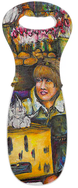 Original Painting by New York City Artist, Gaye Elise Beda. Wine Bags www.gayeelisebeda.store Check it out.
