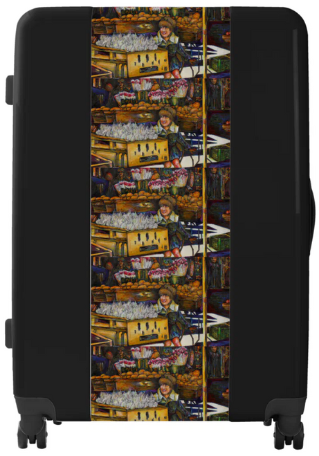 Original Painting by New York City, Fine Art Artist, Gaye Elise Beda,. 
 Luggage www.gayeelisebeda.store Check it out.
