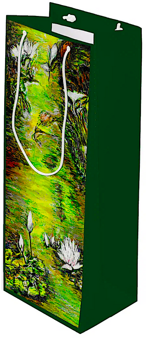 Original Painting by New York City, Fine Art Artist, Gaye Elise Beda,  Wine Gift Bag, www.gayeelisebeda.store  Check it out.
