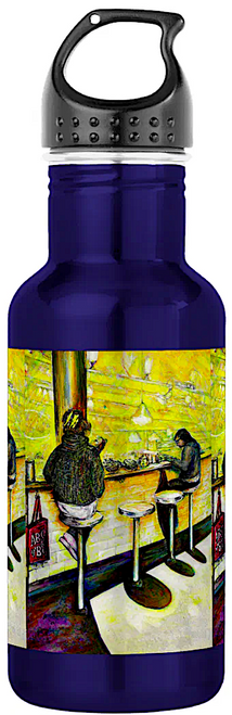 Original Painting by New York City Artist, Gaye Elise Beda. Water Bottles www.gayeelisebeda.store  Check it out.
