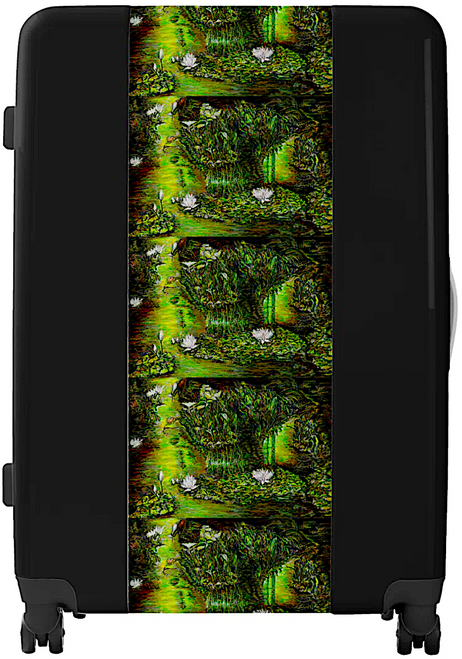 Original Painting by New York City, Fine Art Artist, Gaye Elise Beda,. 
 Luggage www.gayeelisebeda.store Check it out.
