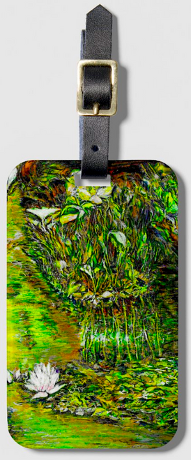 Original Painting by New York City Artist, Gaye Elise Beda. Luggage Tags www.gayeelisebeda.store Check it out.
