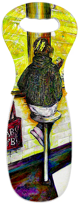 Original Painting by New York City Artist, Gaye Elise Beda. Wine Bags www.gayeelisebeda.store Check it out.