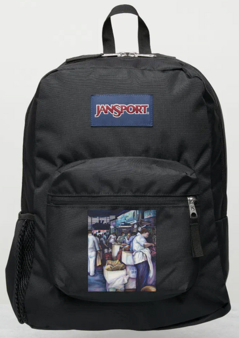 Original Painting by New York City, Fine Art Artist, Gaye Elise Beda, JanSport Backpacks, www.gayeelisebeda.store  Check it out.
