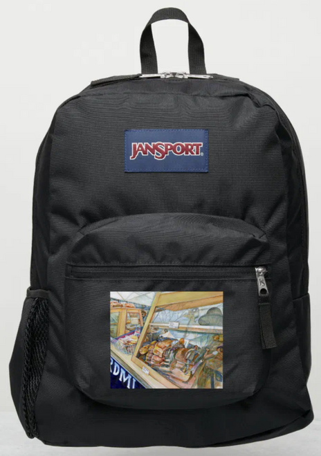 Original Painting by New York City, Fine Art Artist, Gaye Elise Beda, JanSport Backpacks, www.gayeelisebeda.store  Check it out.