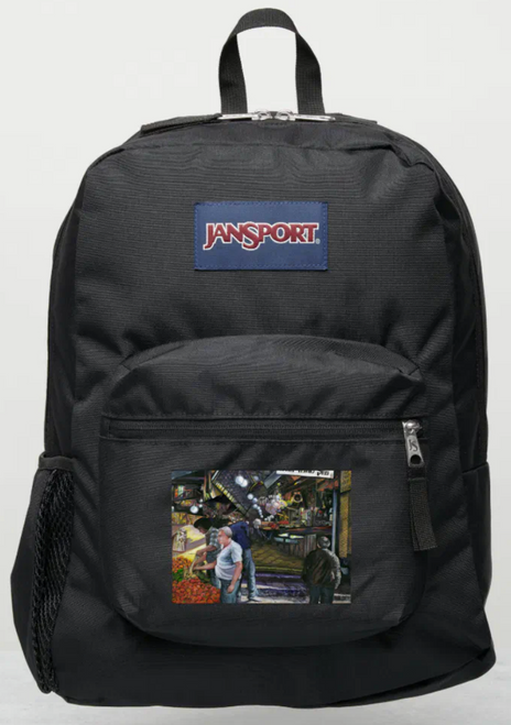 Original Painting by New York City, Fine Art Artist, Gaye Elise Beda, JanSport Backpacks, www.gayeelisebeda.store  Check it out.