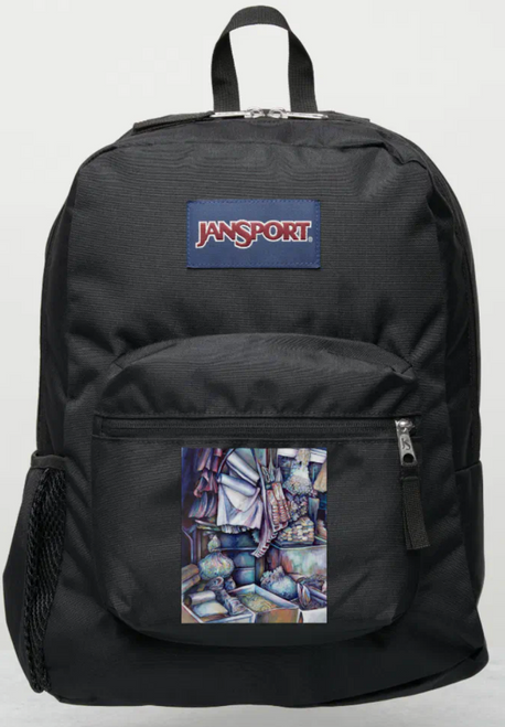 Original Painting by New York City, Fine Art Artist, Gaye Elise Beda, JanSport Backpacks, www.gayeelisebeda.store  Check it out.