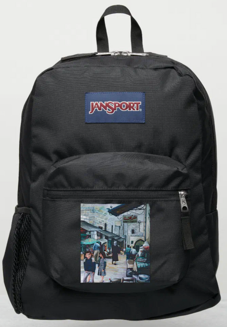 Original Painting by New York City, Fine Art Artist, Gaye Elise Beda, JanSport Backpacks, www.gayeelisebeda.store  Check it out.