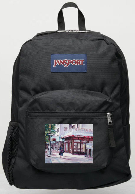 Original Painting by New York City, Fine Art Artist, Gaye Elise Beda, JanSport Backpacks, www.gayeelisebeda.store  Check it out.