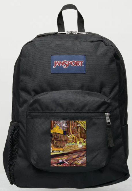 Original Painting by New York City, Fine Art Artist, Gaye Elise Beda, JanSport Backpacks, www.gayeelisebeda.store  Check it out.
