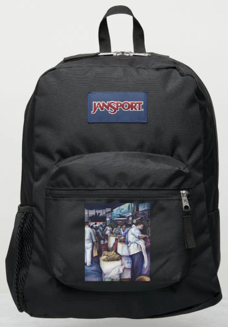 Original Painting by New York City, Fine Art Artist, Gaye Elise Beda, JanSport Backpacks, www.gayeelisebeda.store  Check it out.