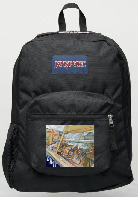 Original Painting by New York City, Fine Art Artist, Gaye Elise Beda, JanSport Backpacks, www.gayeelisebeda.store  Check it out.