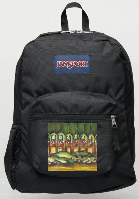 Original Painting by New York City, Fine Art Artist, Gaye Elise Beda, JanSport Backpacks, www.gayeelisebeda.store  Check it out.