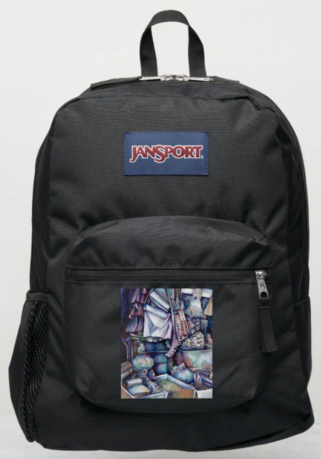 Original Painting by New York City, Fine Art Artist, Gaye Elise Beda, JanSport Backpacks, www.gayeelisebeda.store  Check it out.