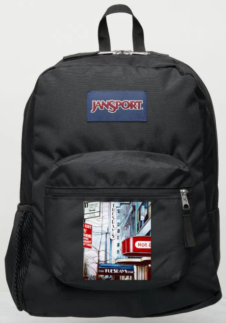 Original Painting by New York City, Fine Art Artist, Gaye Elise Beda, JanSport Backpacks, www.gayeelisebeda.store  Check it out.