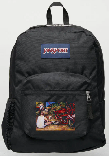 Original Painting by New York City, Fine Art Artist, Gaye Elise Beda, JanSport Backpacks, www.gayeelisebeda.store  Check it out.