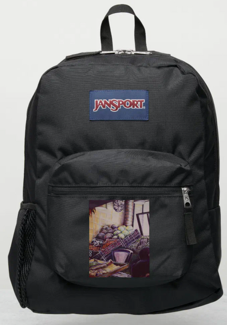 Original Painting by New York City, Fine Art Artist, Gaye Elise Beda, JanSport Backpacks, www.gayeelisebeda.store  Check it out.