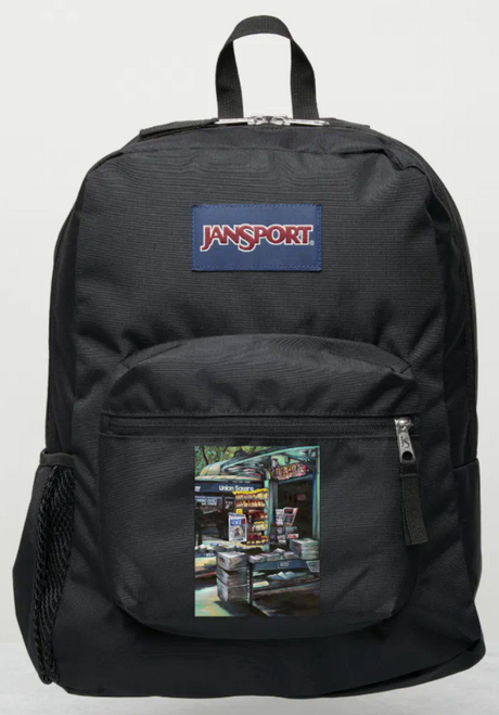 Original Painting by New York City, Fine Art Artist, Gaye Elise Beda, JanSport Backpacks, www.gayeelisebeda.store  Check it out.