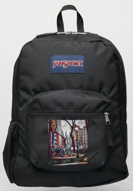 Original Painting by New York City, Fine Art Artist, Gaye Elise Beda, JanSport Backpacks, www.gayeelisebeda.store  Check it out.