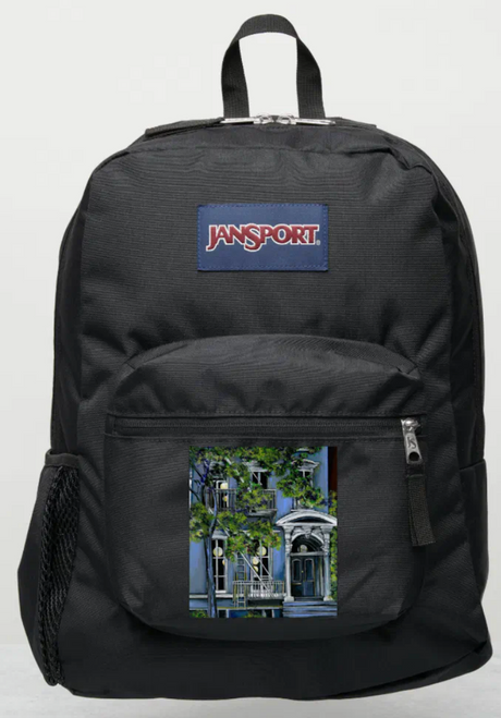 Original Painting by New York City, Fine Art Artist, Gaye Elise Beda, JanSport Backpacks, www.gayeelisebeda.store  Check it out.