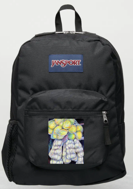 Original Painting by New York City, Fine Art Artist, Gaye Elise Beda, JanSport Backpacks, www.gayeelisebeda.store  Check it out.