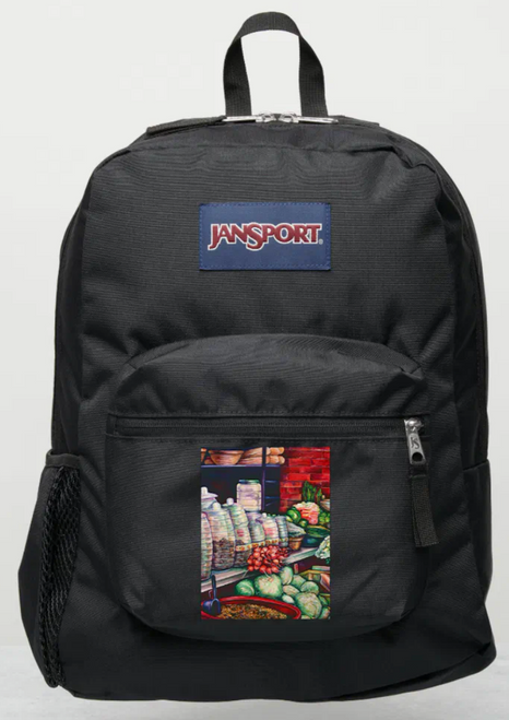 Original Painting by New York City, Fine Art Artist, Gaye Elise Beda, JanSport Backpacks, www.gayeelisebeda.store  Check it out.