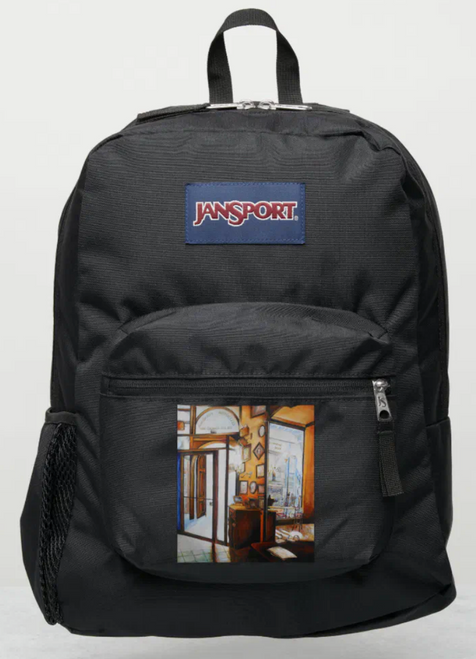 Original Painting by New York City, Fine Art Artist, Gaye Elise Beda, JanSport Backpacks, www.gayeelisebeda.store  Check it out.