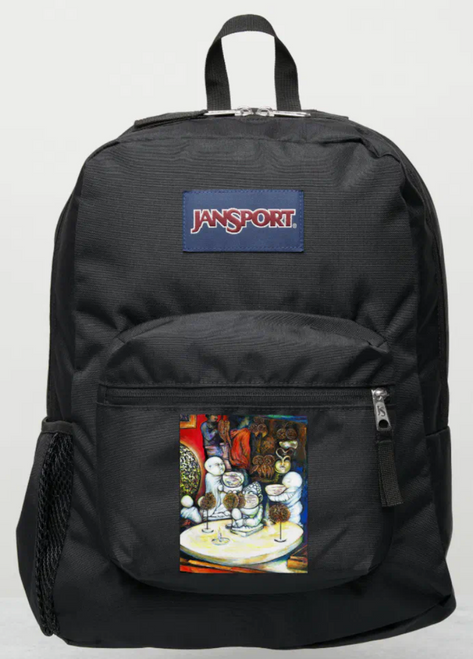 Original Painting by New York City, Fine Art Artist, Gaye Elise Beda, JanSport Backpacks, www.gayeelisebeda.store  Check it out.