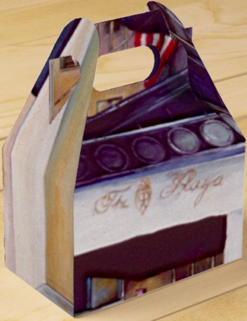 Original Painting by New York City Artist, Gaye Elise Beda.  www.gayeelisebeda.store     gable favor box