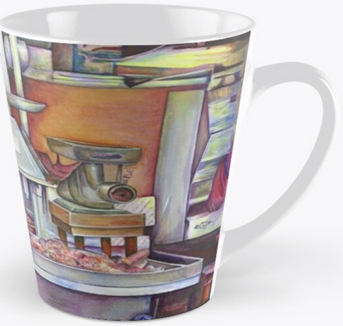 Original Painting by New York City Artist, Gaye Elise Beda. Check it out. www.gayeelisebeda.store   Mugs
