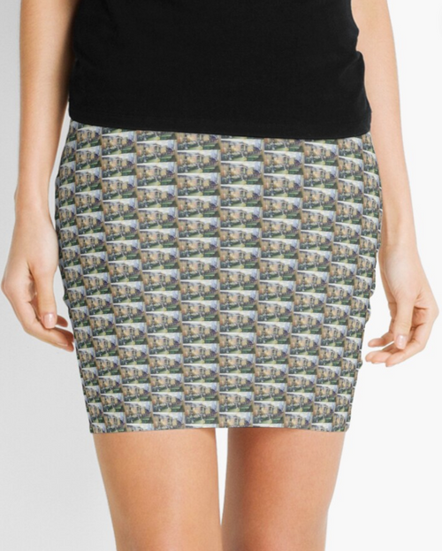 Original Painting by New York City Artist, Gaye Elise Beda. Mini Skirt Check it out. www.gayeelisebeda.com