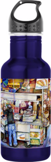 Original Painting by New York City Artist, Gaye Elise Beda.  water bottles www.gayeelisebeda.store Check it out.