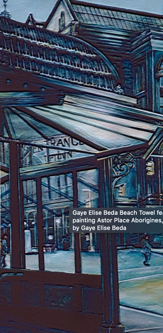 Original Painting by New York City Artist, Gaye Elise Beda. Beach Towels     www.gayeelisebeda.store Check it out. 
