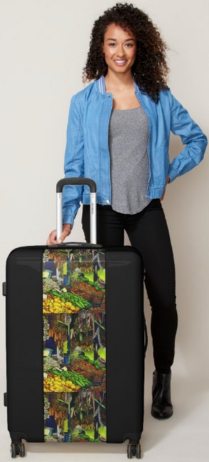 Original Painting by New York City Artist, Gaye Elise Beda. Luggage www.gayeelisebeda.store Check it out.