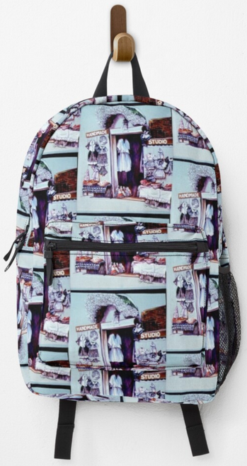 Original Painting by New York City Artist, Gaye Elise Beda, Back Packs, elegant, artistic