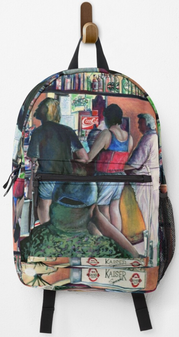 Original Painting by New York City Artist, Gaye Elise Beda, Back Packs, elegant, artistic  See gayeelisebeda.store Original Painting by New York City Artist, Gaye Elise Beda, Back Packs, elegant, artistic  See gayeelisebeda.store