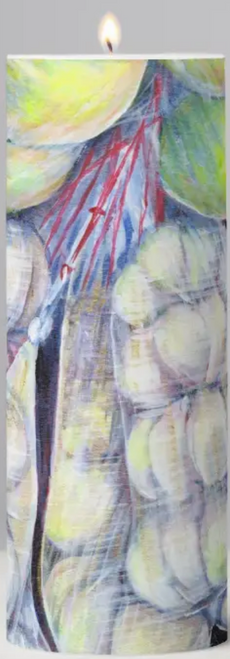 Original Painting by New York City Artist, Gaye Elise Beda. Pillar Candles www.gayeelisebeda.store Check it out.
