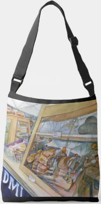 Original Painting by New York City Artist, Gaye Elise Beda. Cross Body Bag www.gayeelisebeda.store Check it out.