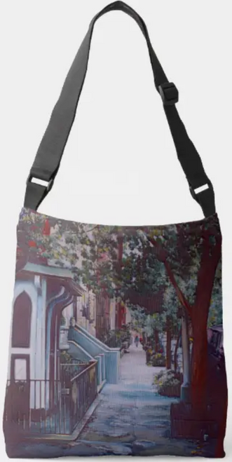 Original Painting by New York City Artist, Gaye Elise Beda. Cross Body Bag www.gayeelisebeda.store Check it out.