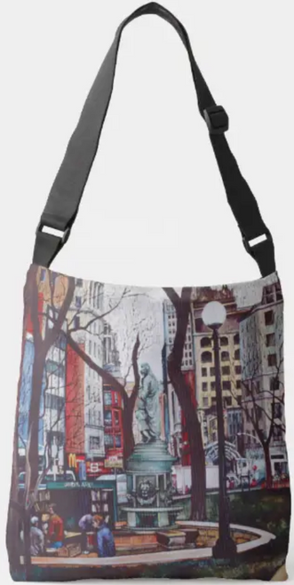 Original Painting by New York City Artist, Gaye Elise Beda. Cross Body Bag www.gayeelisebeda.store Check it out.