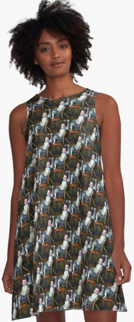 Original Painting by New York City Artist, Gaye Elise Beda. A-Line Dress Check it out.   www.gayeelisebeda.store