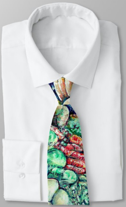 Original Painting by New York City Artist, Gaye Elise Beda.  www.gayeelisebeda.store     Neck Ties 