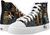 Original Painting by New York City Artist, Gaye Elise Beda. High-Top Sneakers
  www.gayeelisebeda.store     Check it out.
