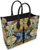 Original Painting by New York City Artist, Gaye Elise Beda. Leather Shopper Bag, Check it out. gayeelisebeda.store