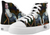 Original Painting by New York City Artist, Gaye Elise Beda.  www.gayeelisebeda.store     High-Top Sneakers