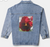 Original Photo by New York City, Fine Art Artist, Gaye Elise Beda,.Denim Jacket, www.gayeelisebeda.store  Check it out.