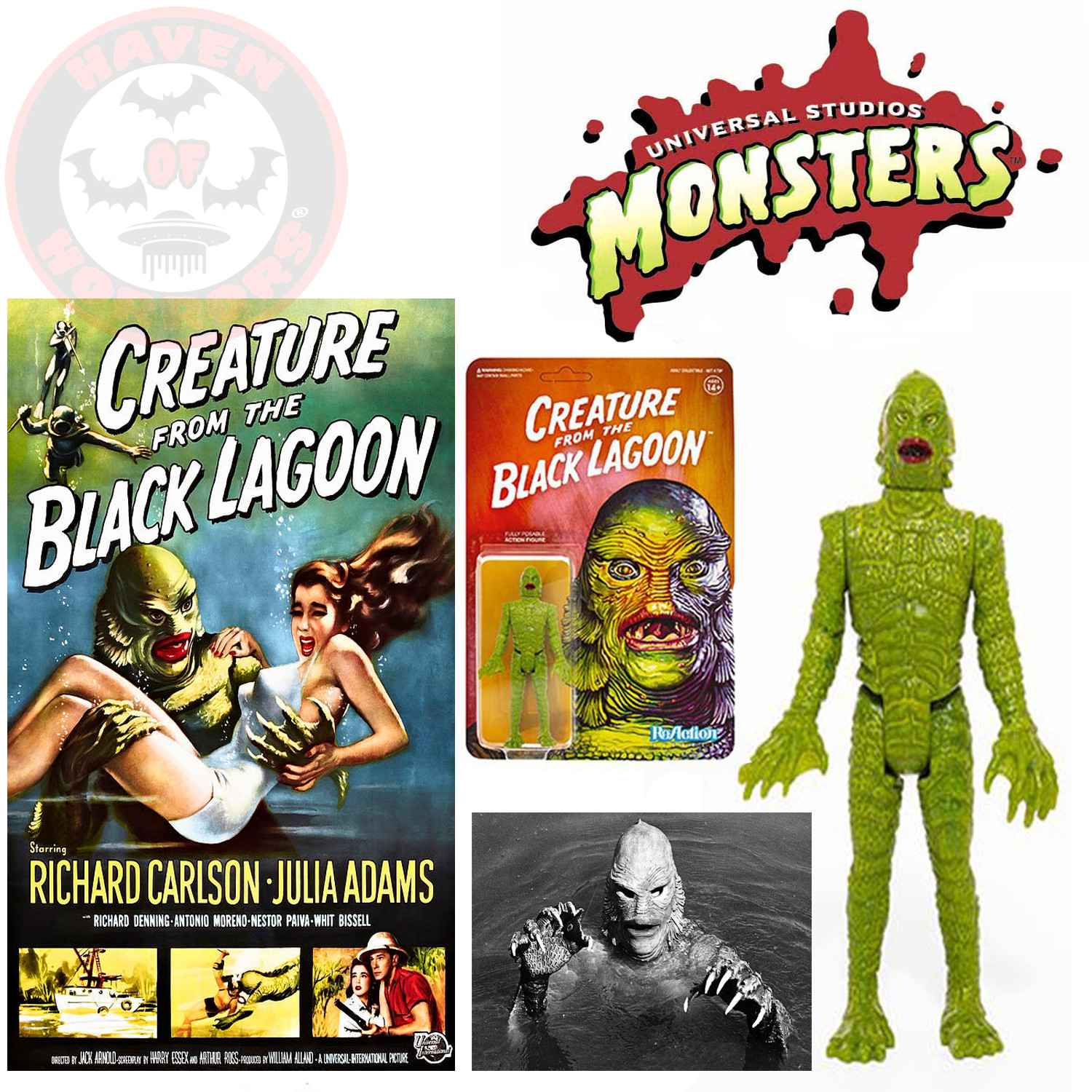 Universal Monsters Creature from the Black Lagoon 3 3/4-inch ReAction Figure