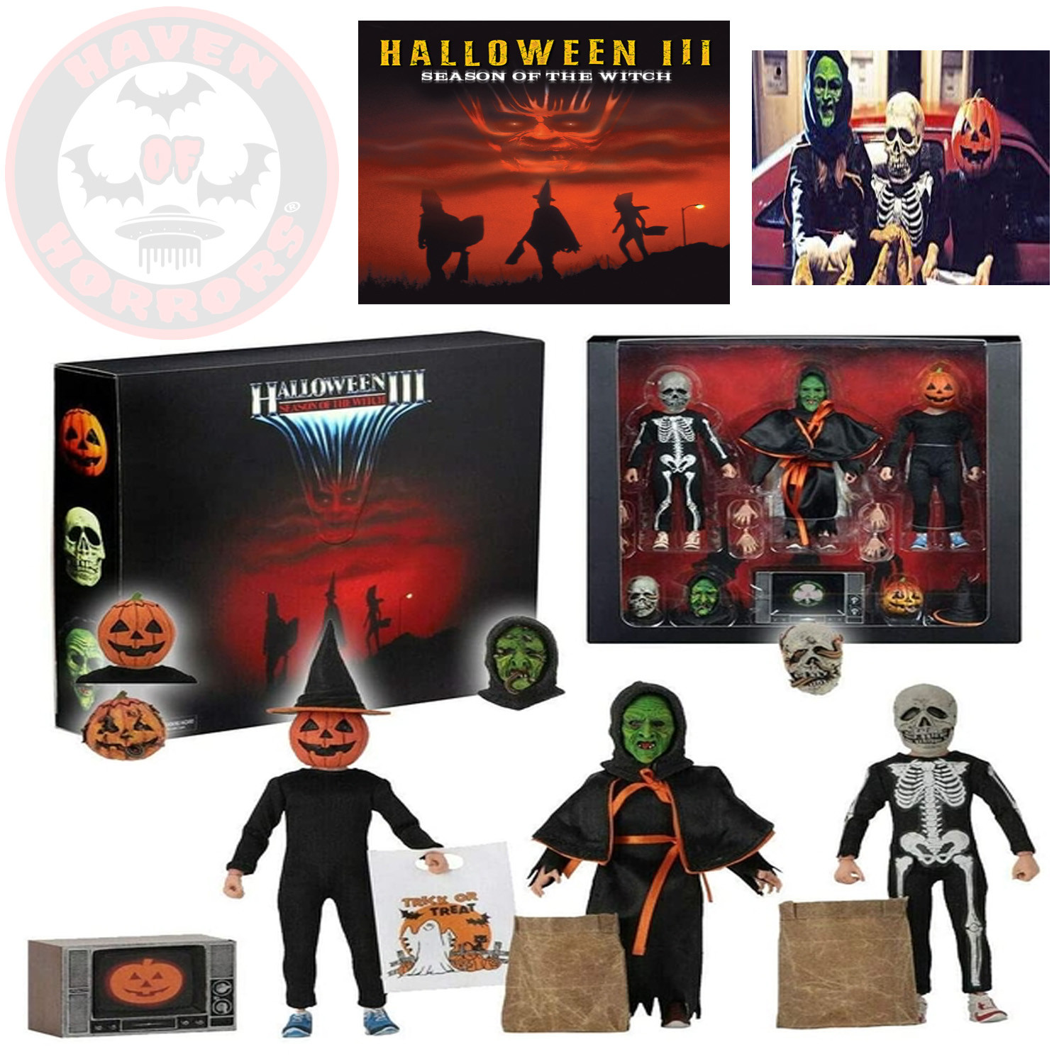 Halloween III Season of the Witch 8-inch Scale Clothed Action Figure Set -  Haven of Horrors