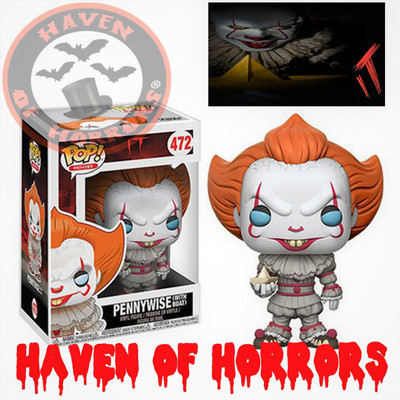 Stephen King's It Remake Pennywise Clown Pop! Vinyl with Boat Figure #472