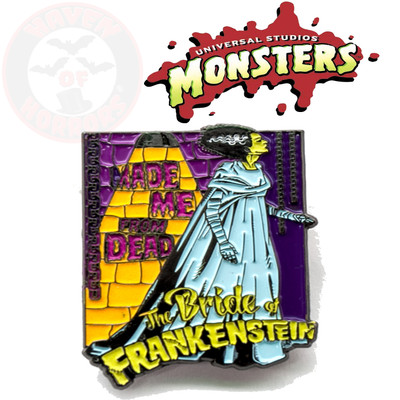 Universal Monsters The Bride of Frankenstein Made Me From Dead Enamel Pin